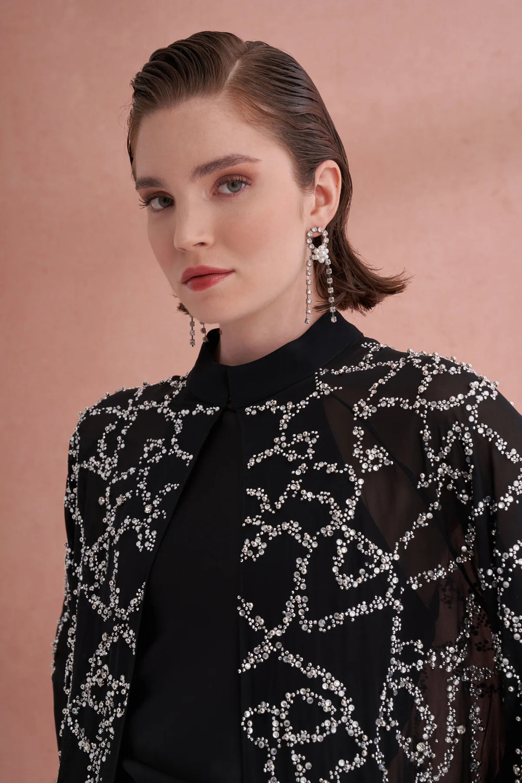 Galaxy Mist Abaya - Veil of the Essence