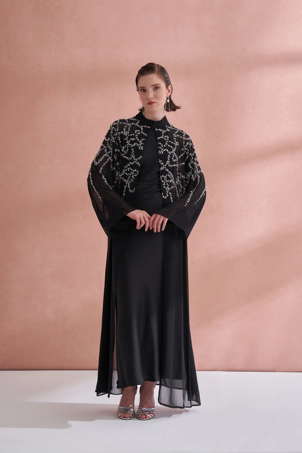 Galaxy Mist Abaya - Veil of the Essence