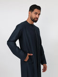 Navy Blue Emirati Kandura - Veil of the Essence