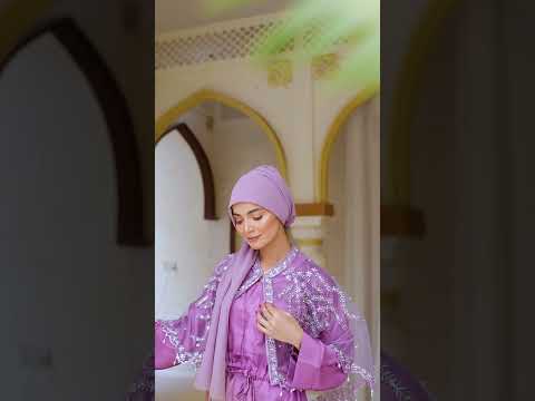 Rose Night Abaya & Cape Set