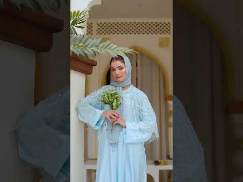 Gemstone Lightning Abaya & Cape Set